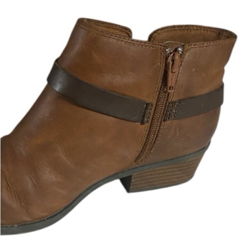 Clarks Leather Booties, Neutral,Sz 9, Sustainable, Timeless,Capsule wardrobe - Picture 4 of 15